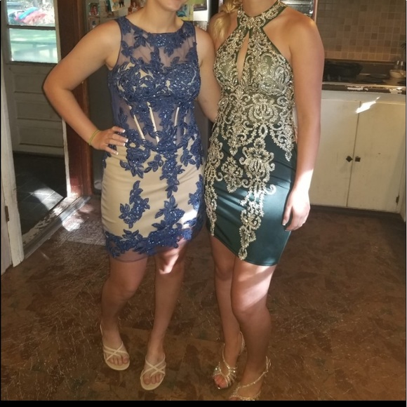 navy blue short dress size 4 - Picture 1 of 2